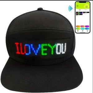 Hat, LED, Message Scrolling Display Cap, NEW, so Fun!  🤩